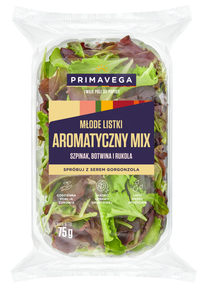 baby leaf – aromatic mix<br/>spinach, beet leaves and arugula